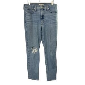 Madewell Light Rinse The Perfect Vintage Jean Distressed Womens Sz 30 Inseam 29"